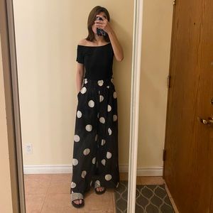 Causal and comfy wide leg pants and top